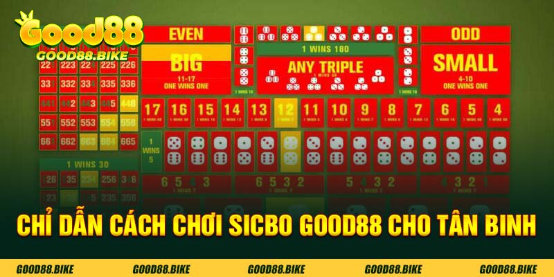 Chỉ dẫn cách chơi sicbo good88 cho tân binh