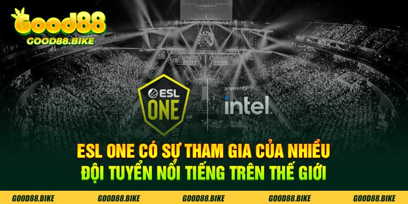 ESl ONE có sự tham gia của nhiều đội tuyển trên thế giới